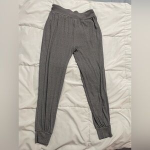 Fighting eel Striped Black and White Jogger Pants